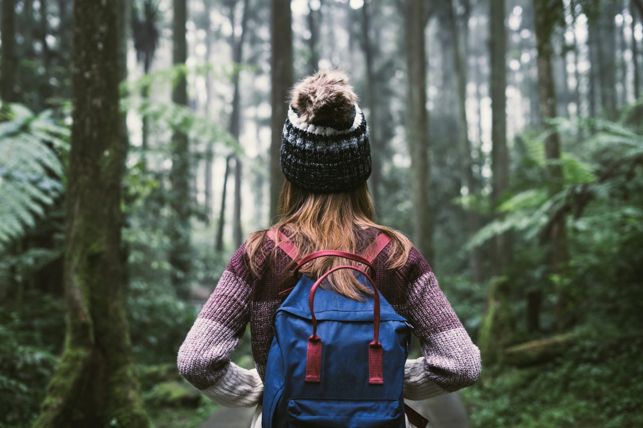 Solo female traveler on a Kenya safari