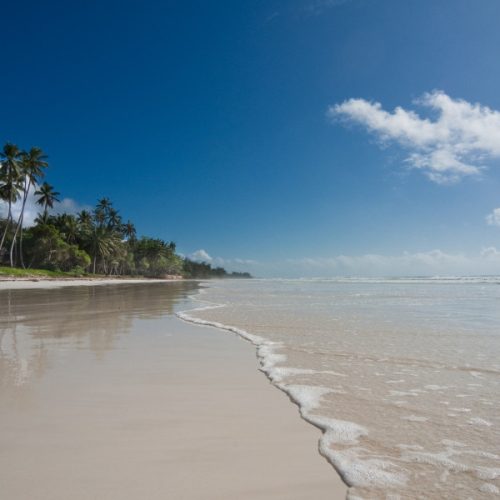 Ultimate Diani Beach Guide, soft white sandy beach and turquoise Indian Ocean waters at Diani Beach on Kenya’s tropical coastline.