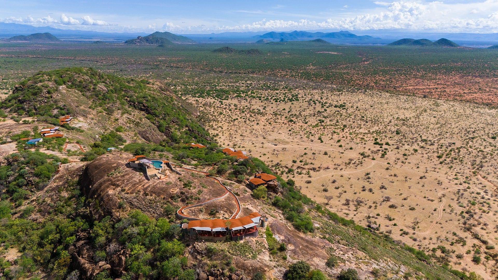 Community conservancy lodge in Samburu, Kenya