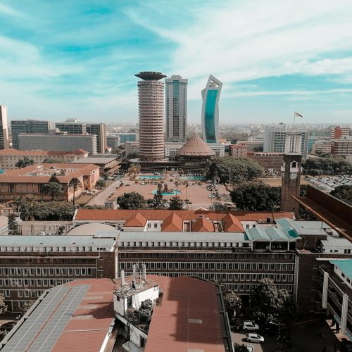 View over Nairobi from a tall building on a Nairobi tour for conference delegates